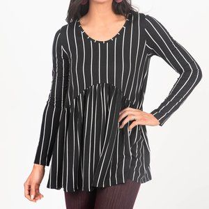 Agnes & Dora Muse Top Long Sleeve Black Stripe